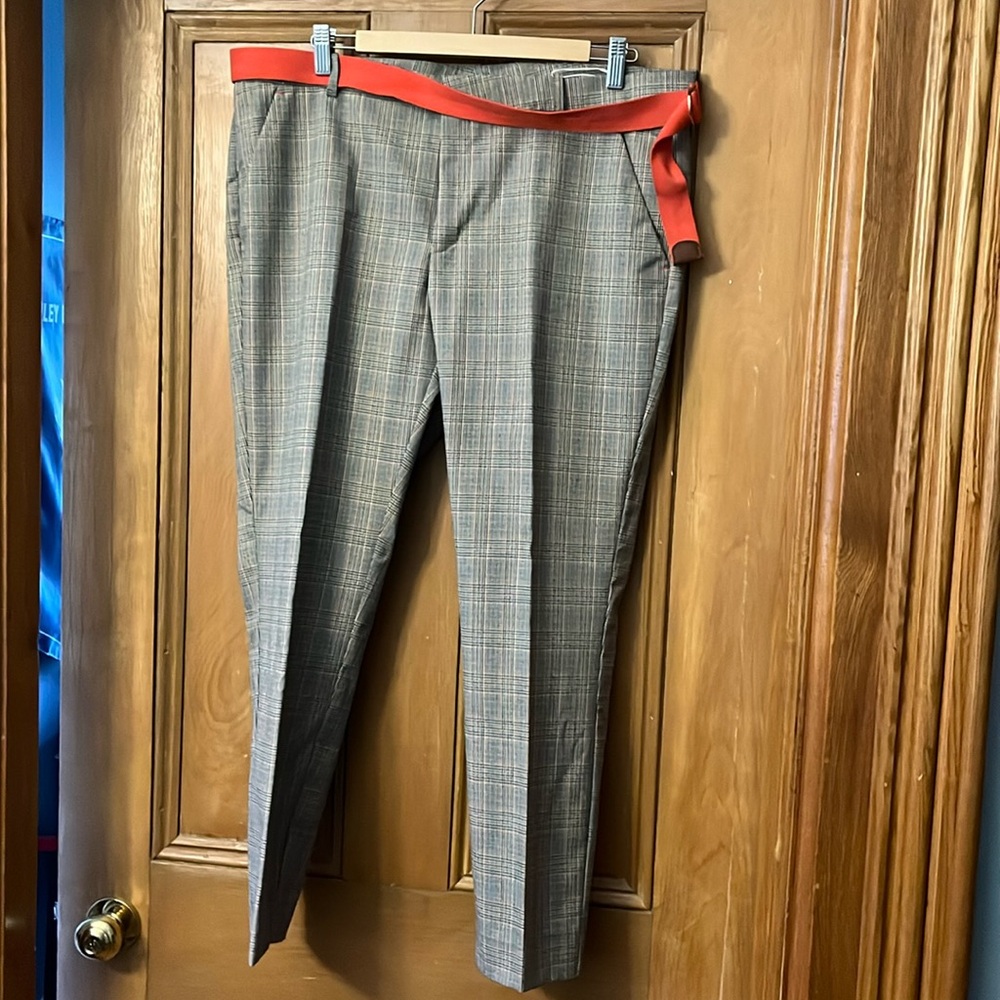 Esprit women’s black and grey pants with orange highlights